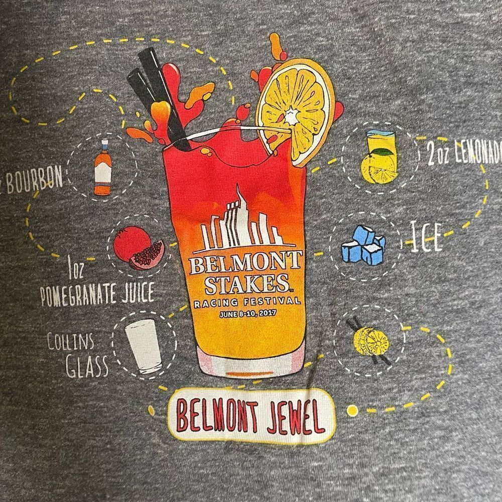 2017 Belmont Stakes T-Shirt L - Picture 2 of 6